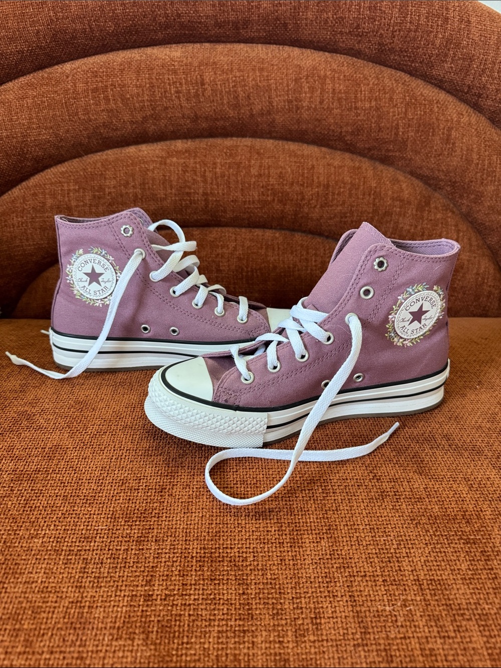Converse High Top Sneakers in Dusty Rose